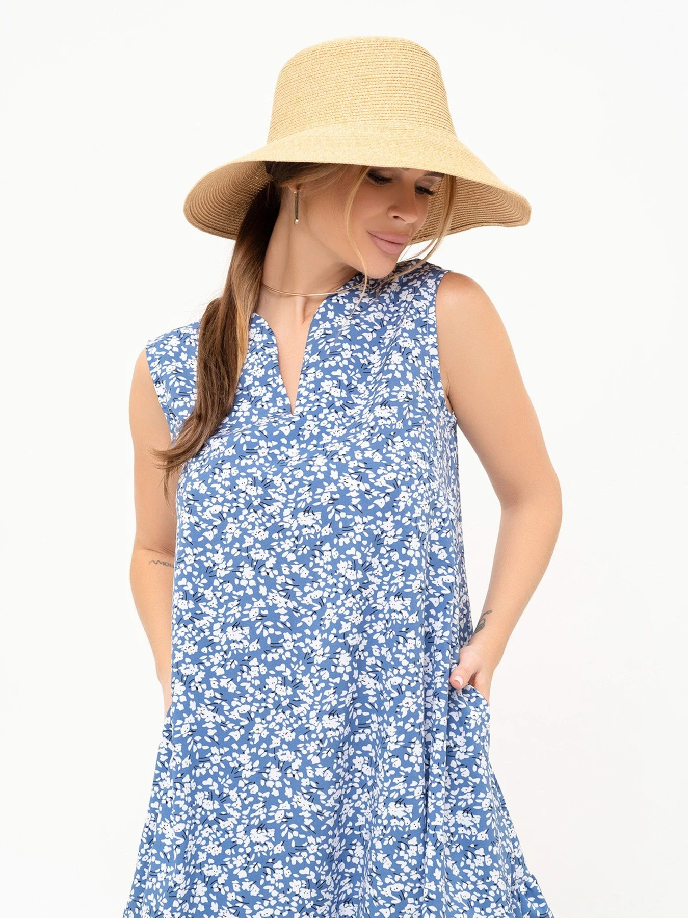 Платья ISSA Plus модель 13888_blue Платья ISSA Plus модель 13888_blue Фото