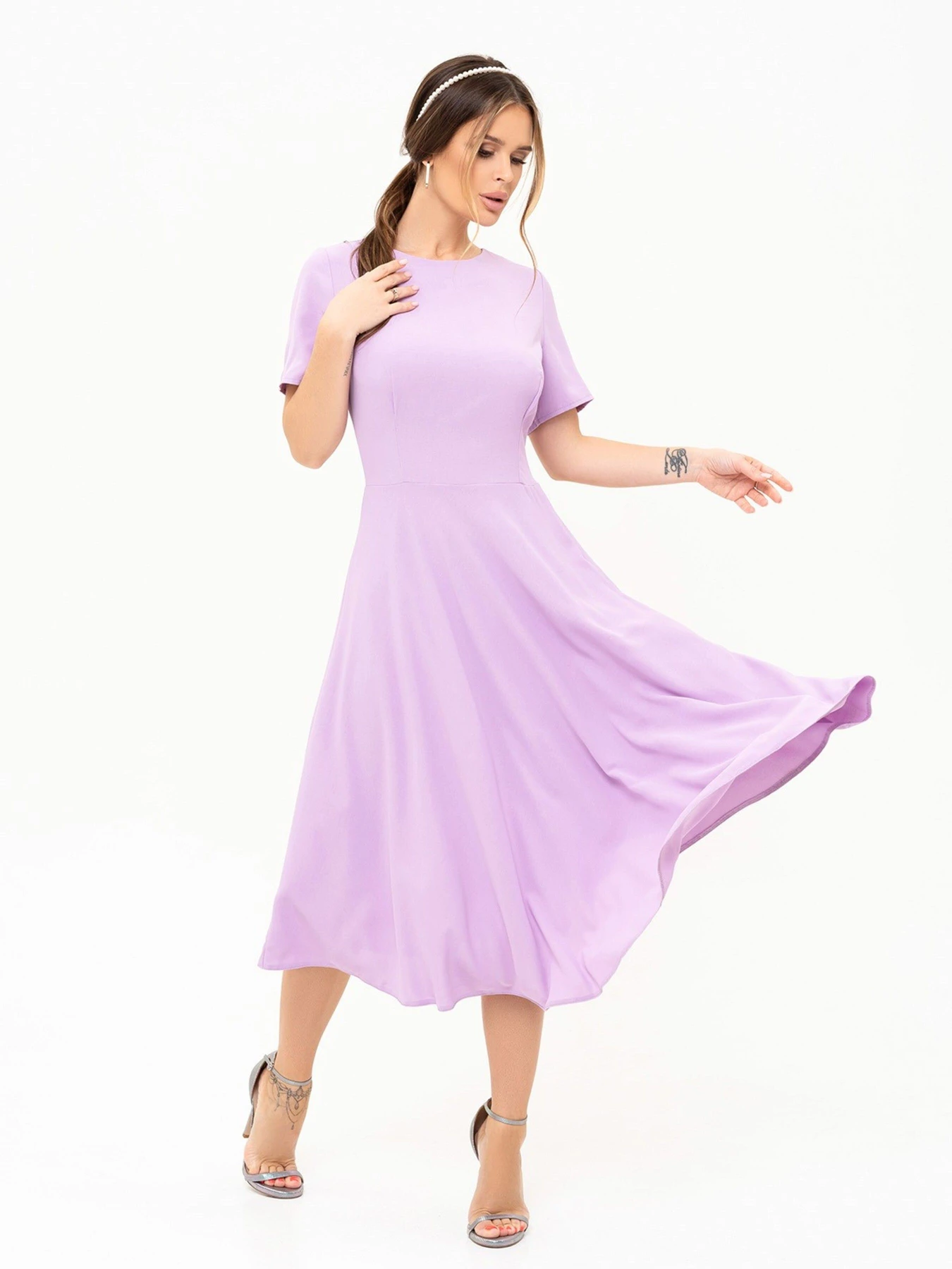 Платья ISSA Plus модель 13892_lilac Платья ISSA Plus модель 13892_lilac Фото