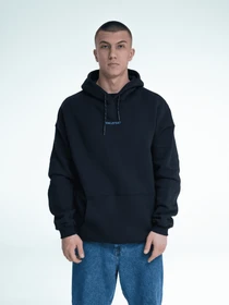 Худи и свитшоты Bezlad модель hoodiebasicblacklogo Фото