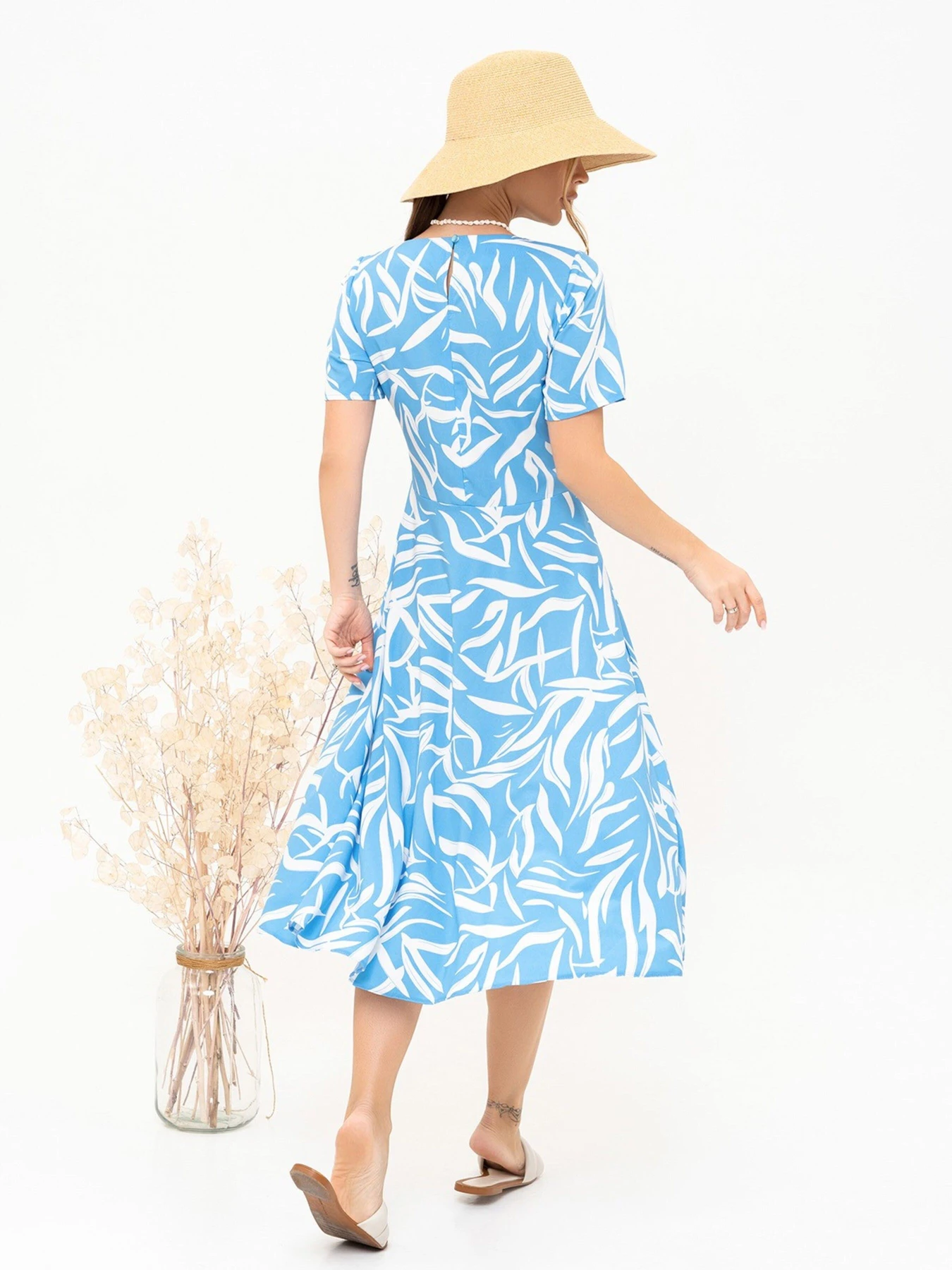 Платья ISSA Plus модель 13891_blue Платья ISSA Plus модель 13891_blue Фото