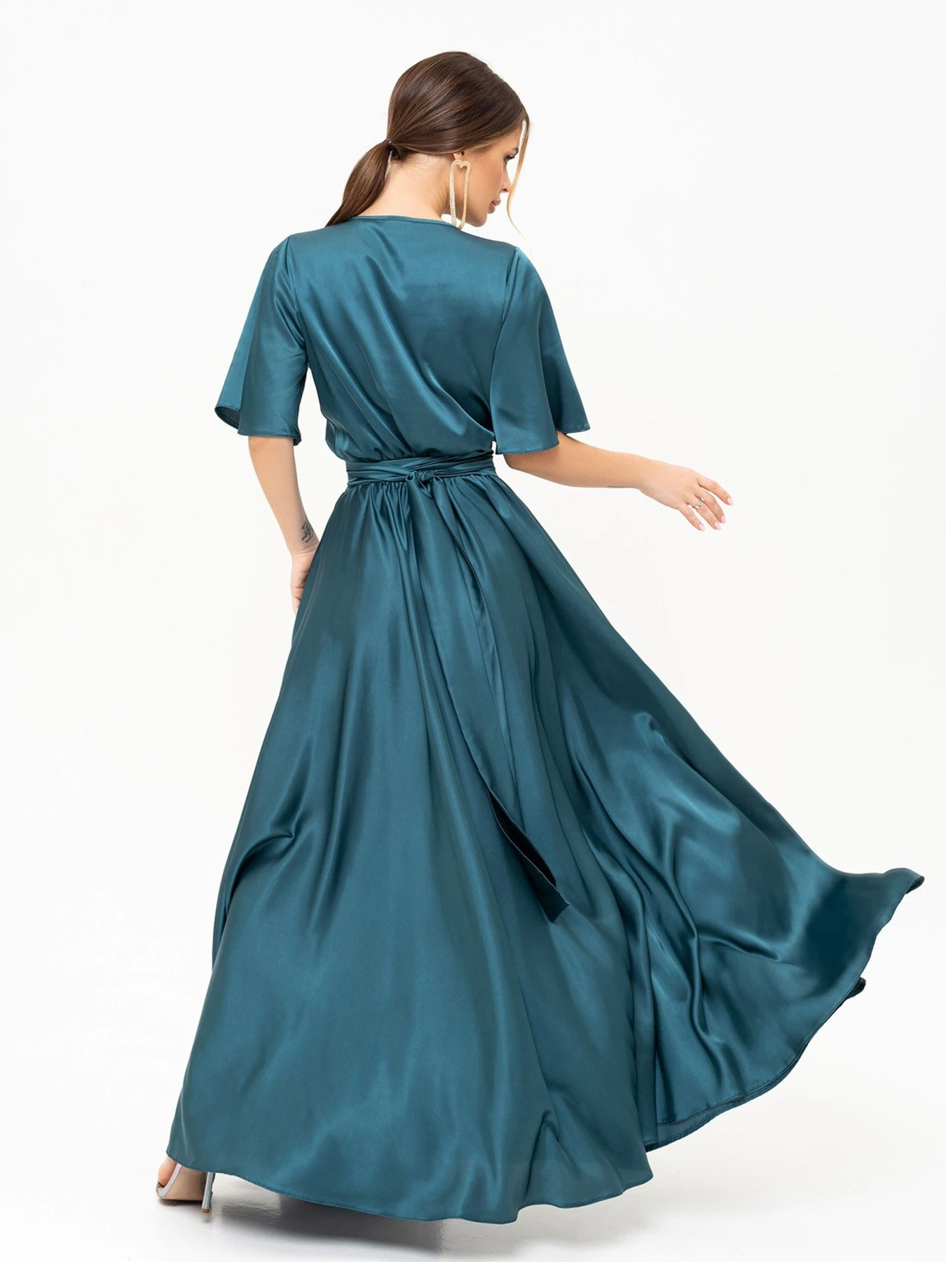 Платья ISSA Plus модель 13916_green Платья ISSA Plus модель 13916_green Фото