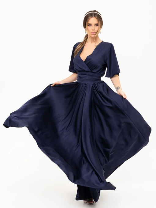 Платья ISSA Plus модель 13916_darkblue Фото