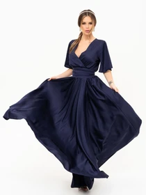 Платья ISSA Plus модель 13916_darkblue Фото