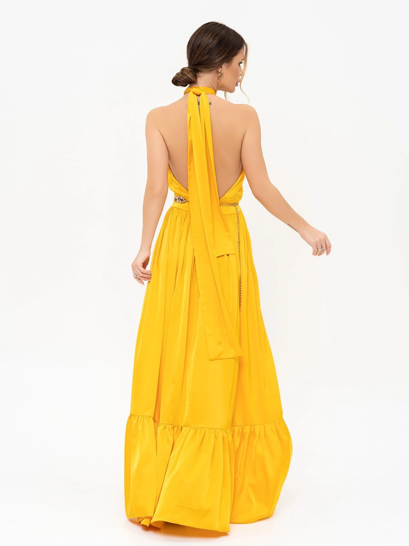 Платья ISSA Plus модель 13925_mustard Платья ISSA Plus модель 13925_mustard Фото