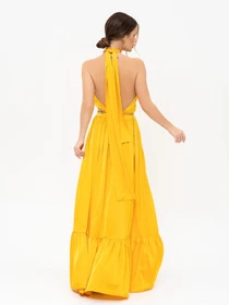 Платья ISSA Plus модель 13925_mustard Фото