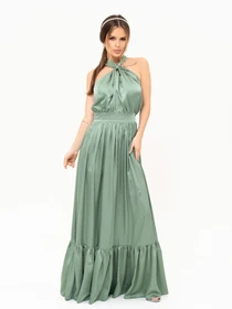 Платья ISSA Plus модель 13925_olive Фото