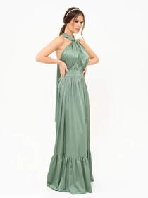 Платья ISSA Plus модель 13925_olive Фото