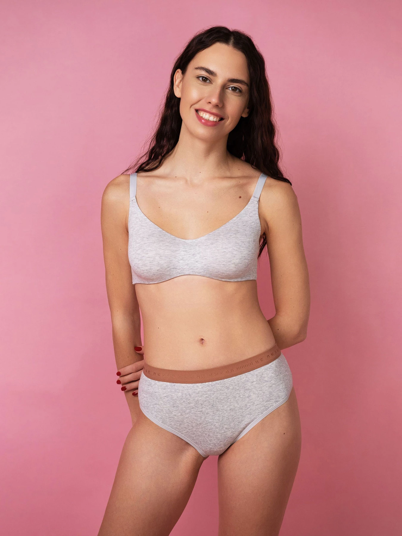 Нижнее белье Brabrabra модель SLZ24501081_Gray_melange Фото