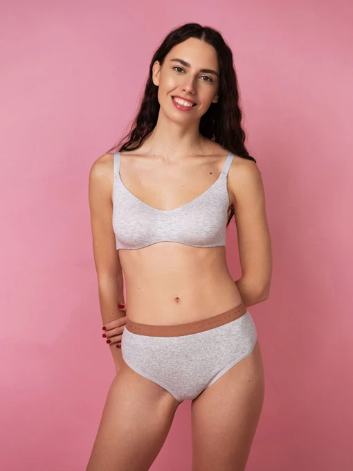 Нижня білизна Brabrabra модель SLZ24501081_Gray_melange Фото