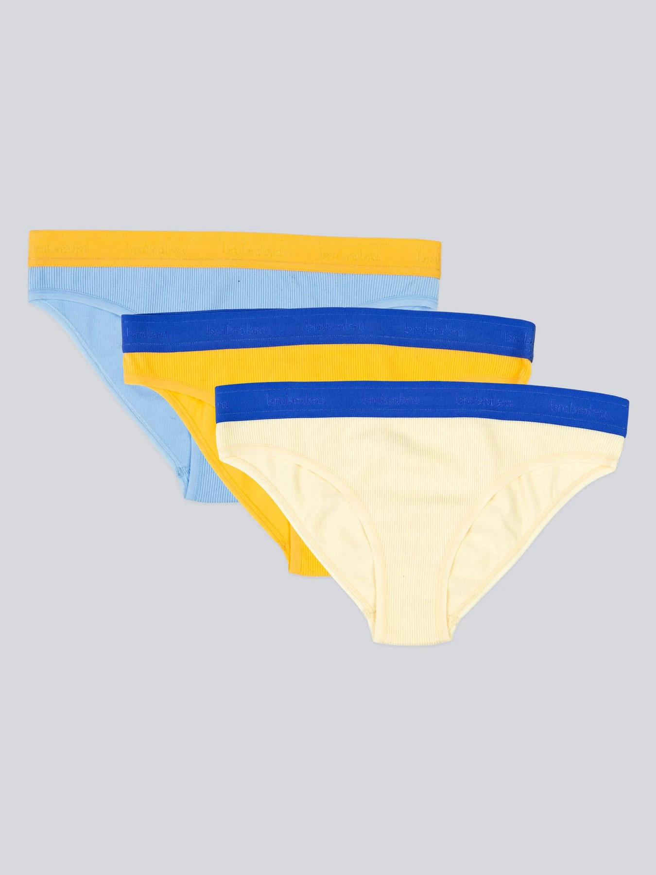 Нижнее белье Brabrabra модель SLZ23902001-3_blue_gray_nectarine Нижнее белье Brabrabra модель SLZ23902001-3_blue_gray_nectarine Фото