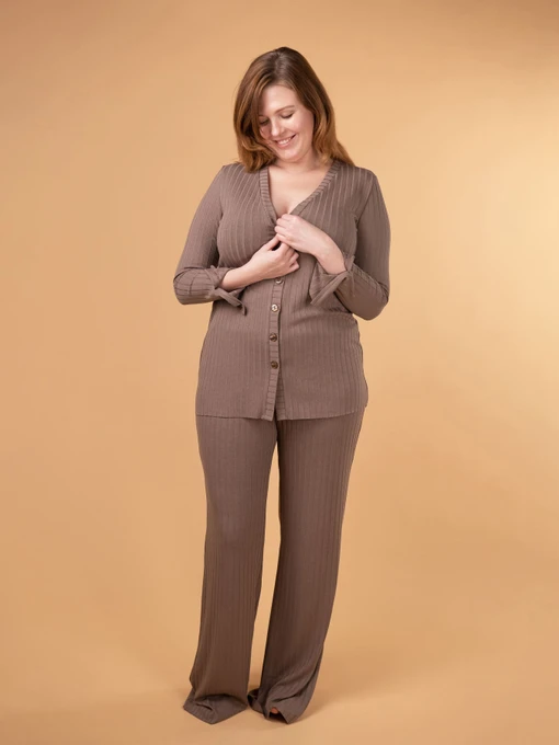 Одяг для дому та сну Brabrabra модель HOM2216069_chocolate Фото