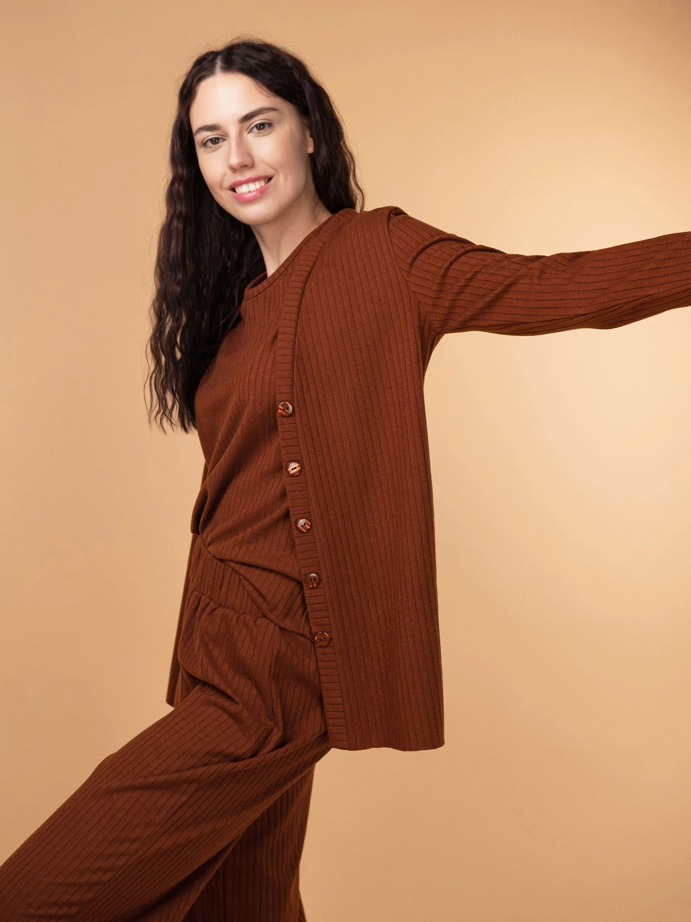 Одяг для дому та сну Brabrabra модель HOM2217069_Walnut Фото