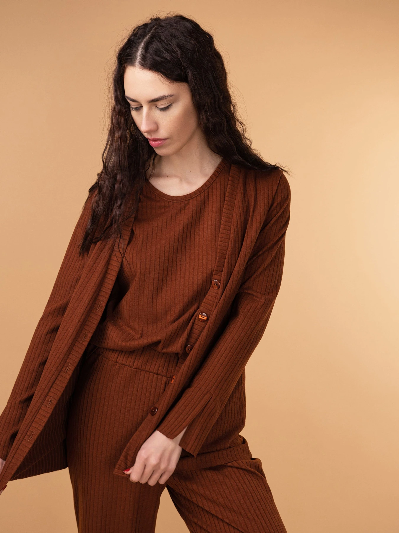 Одяг для дому та сну Brabrabra модель HOM2217069_Walnut Фото