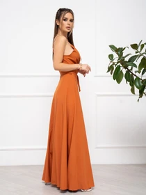 Платья ISSA Plus модель 11745_terracotta Фото