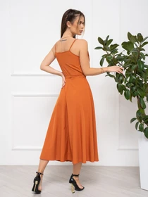 Платья ISSA Plus модель 13029_terracotta Фото