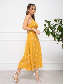 Платья ISSA Plus модель 13031_mustard Фото