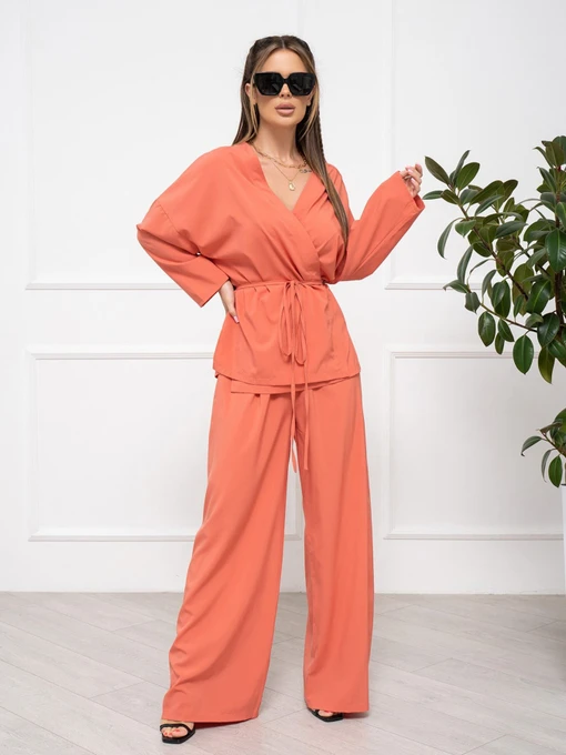 Костюмы ISSA Plus модель 13452_terracotta Фото