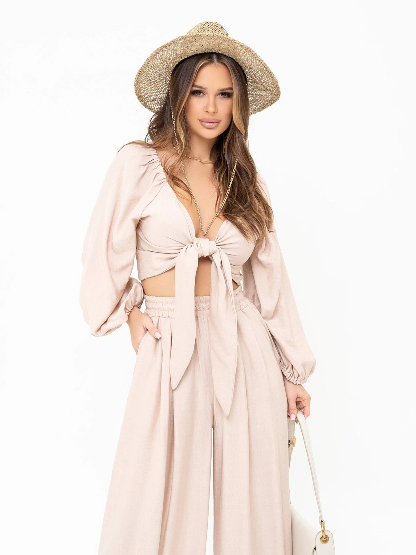 Костюми ISSA Plus модель 13902_beige Фото