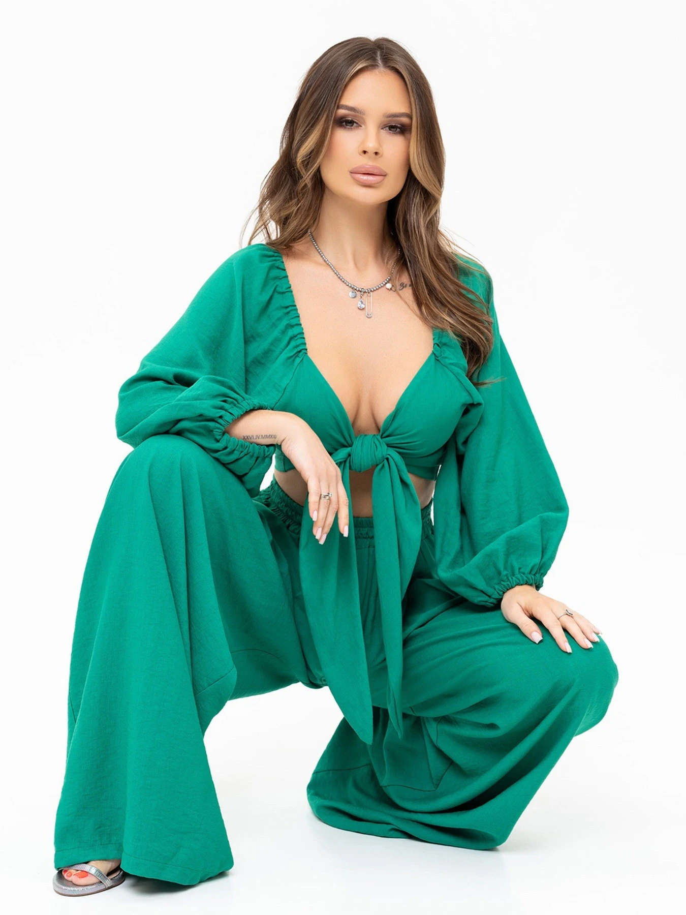 Костюми ISSA Plus модель 13902_green Фото