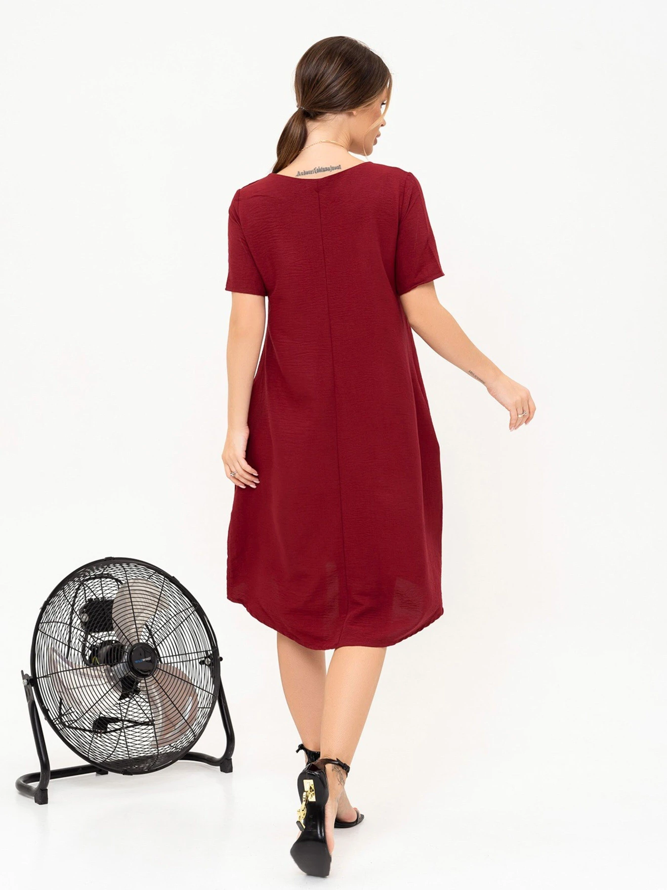 Сукні ISSA Plus модель 13908_burgundy Сукні ISSA Plus модель 13908_burgundy Фото