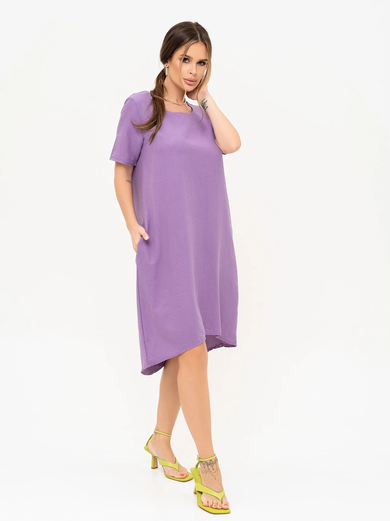 Платья ISSA Plus модель 13908_lilac Фото