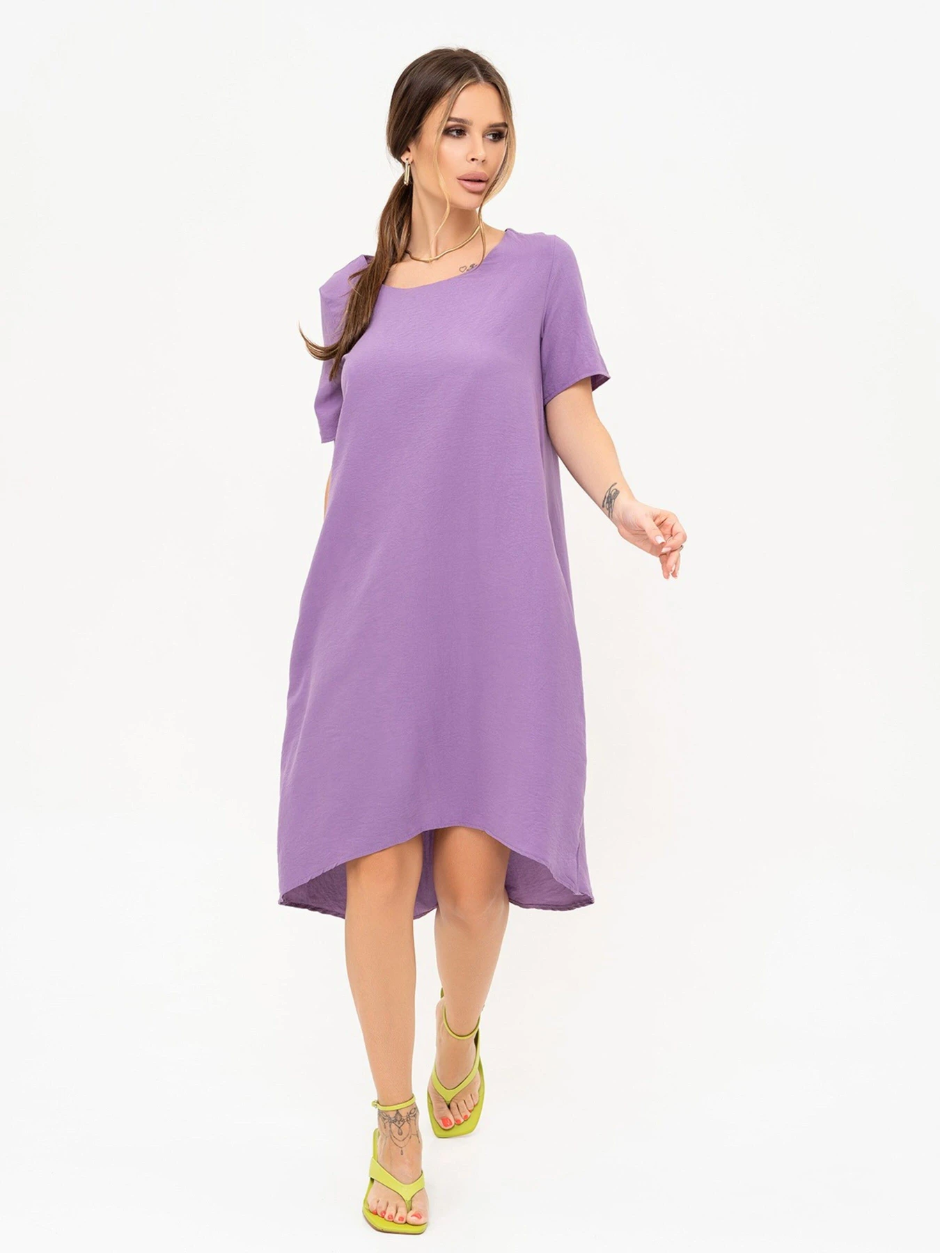Платья ISSA Plus модель 13908_lilac Фото