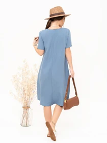 Платья ISSA Plus модель 13908_darkblue Фото