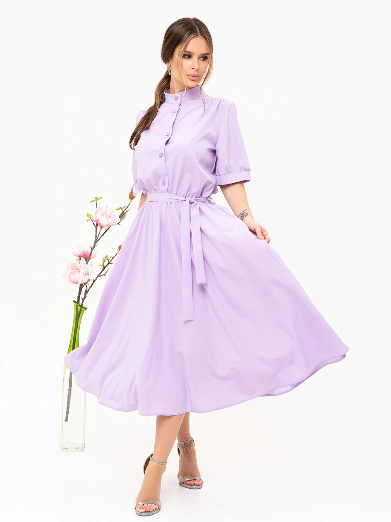 Сукні ISSA Plus модель 13909_lilac Сукні ISSA Plus модель 13909_lilac Фото