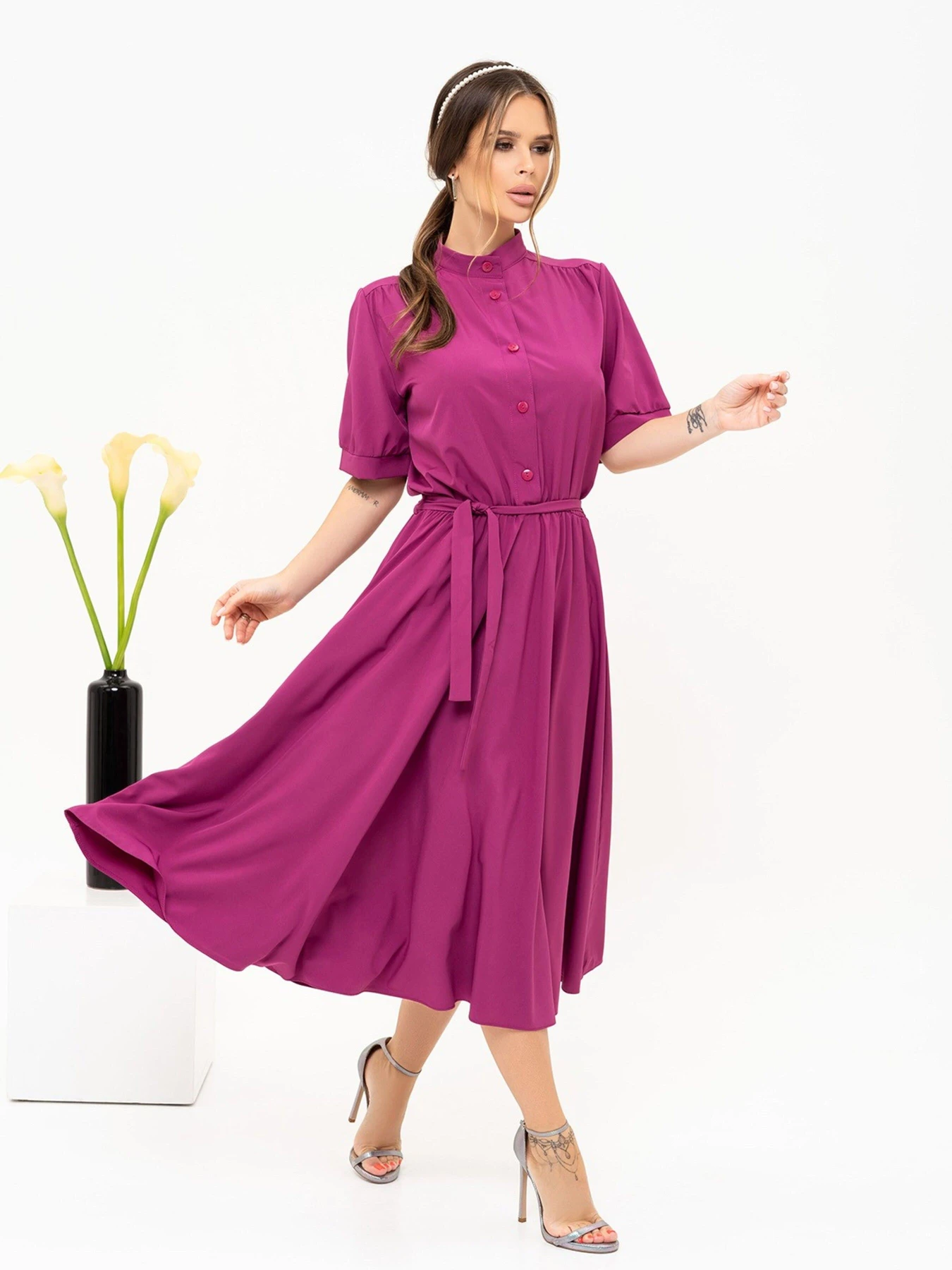Сукні ISSA Plus модель 13909_purple Сукні ISSA Plus модель 13909_purple Фото