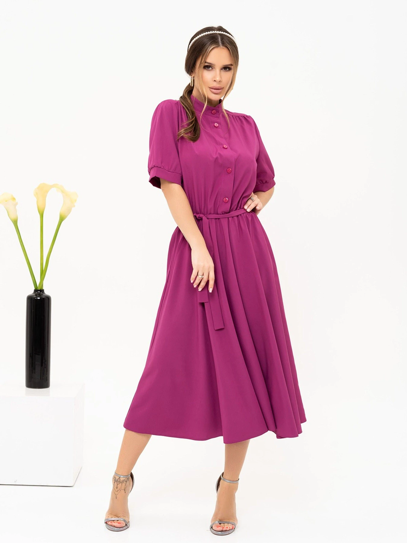 Сукні ISSA Plus модель 13909_purple Сукні ISSA Plus модель 13909_purple Фото