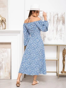 Платья ISSA Plus модель 13929_blue Фото
