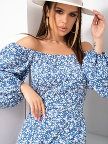 Платья ISSA Plus модель 13929_blue Фото