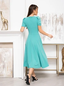 Сукні ISSA Plus модель 13933_turquoise Фото