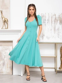 Сукні ISSA Plus модель 13933_turquoise Фото