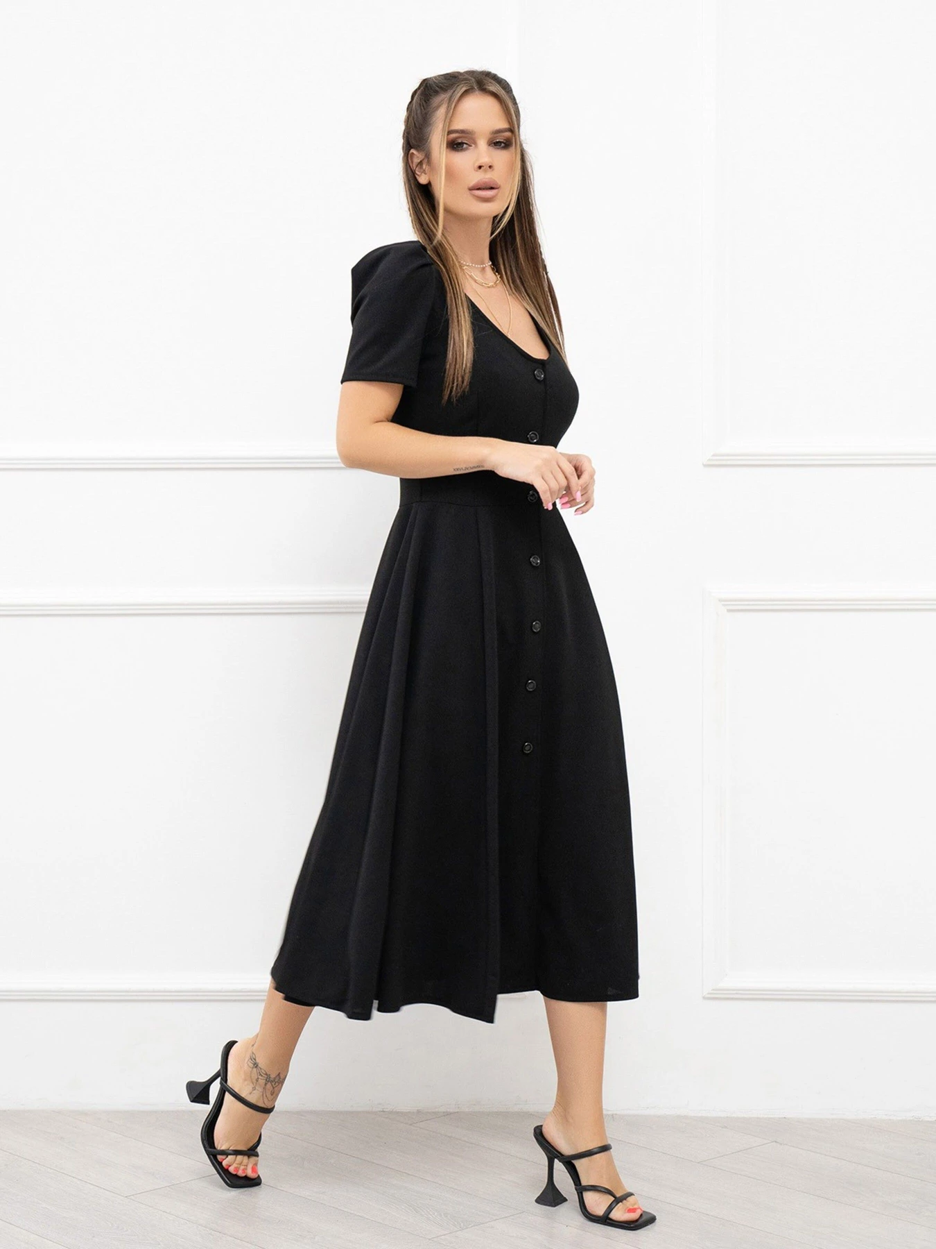 Платья ISSA Plus модель 13933_black Фото