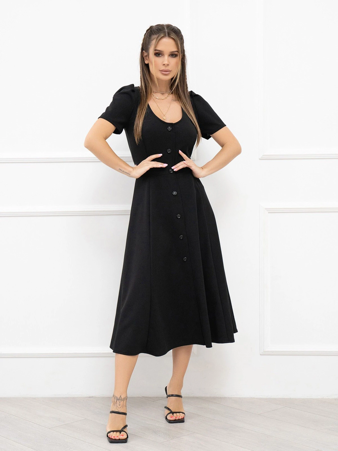 Платья ISSA Plus модель 13933_black Фото
