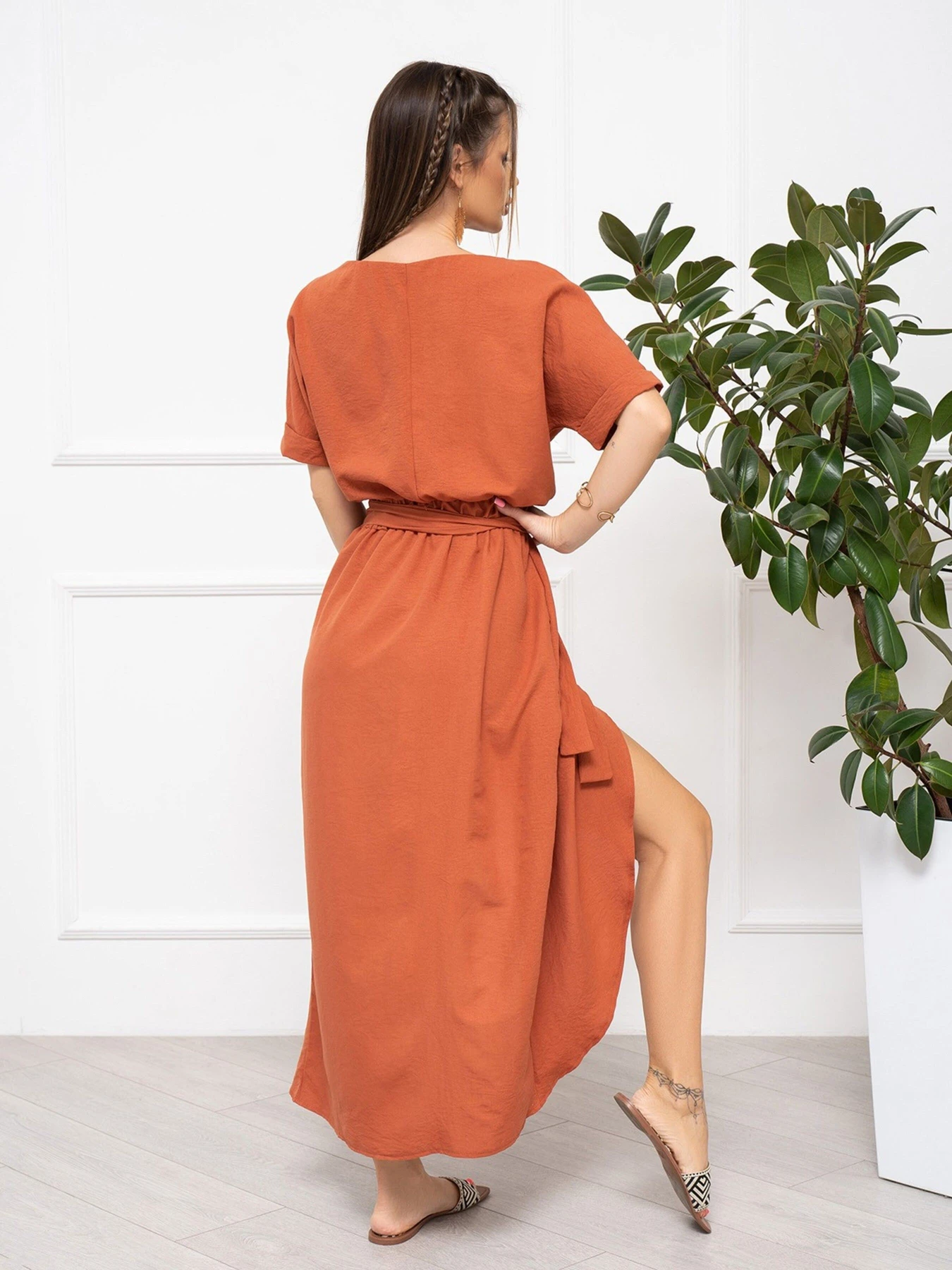 Платья ISSA Plus модель 13936_terracotta Платья ISSA Plus модель 13936_terracotta Фото