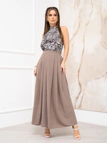 Юбки ISSA Plus модель 13938_brown Фото