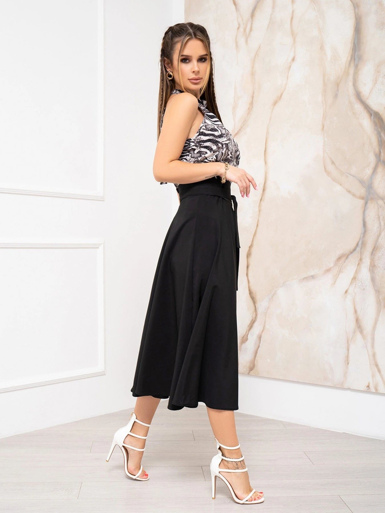 Спідниці ISSA Plus модель 13940_black Фото