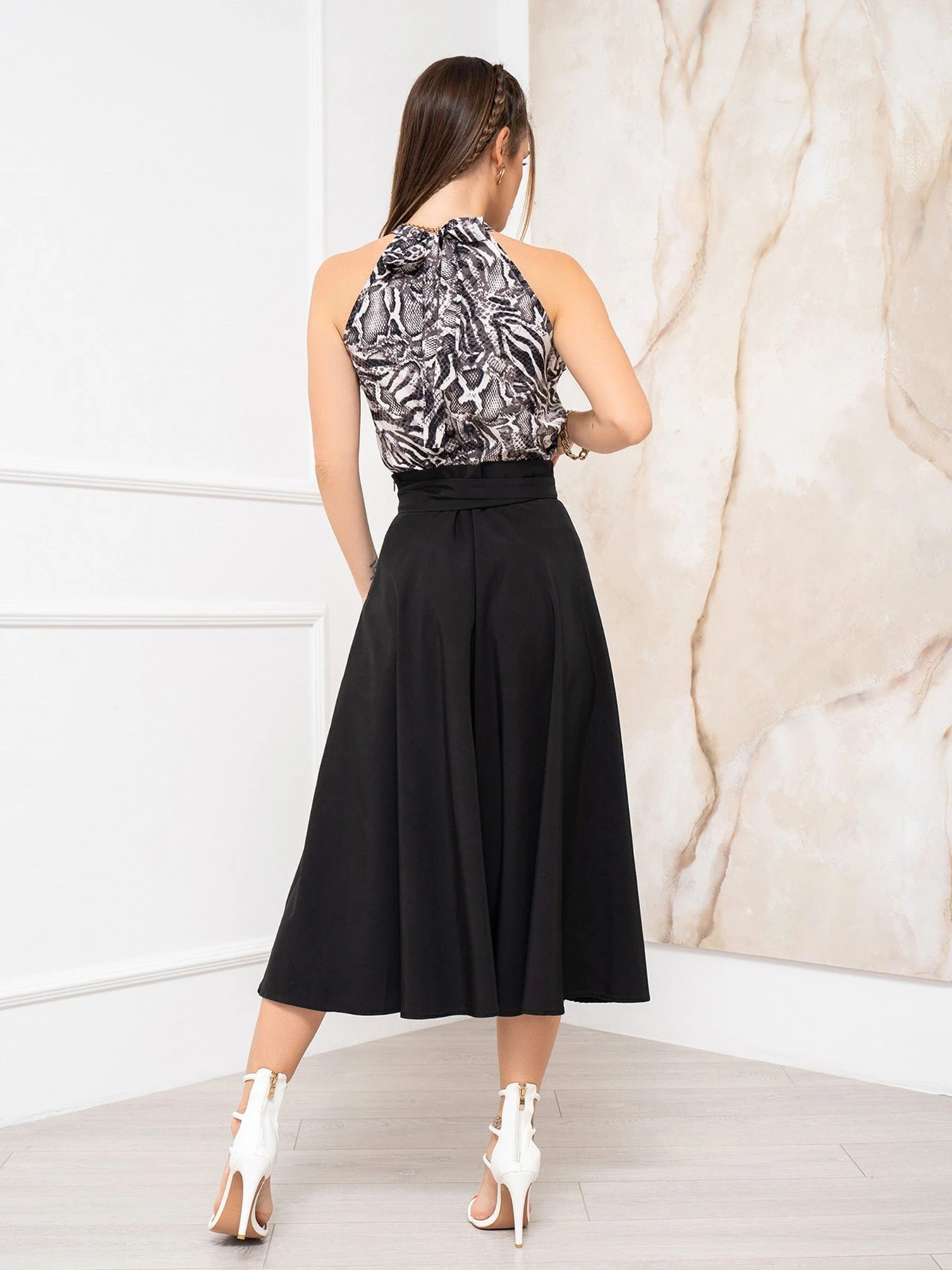Спідниці ISSA Plus модель 13940_black Фото
