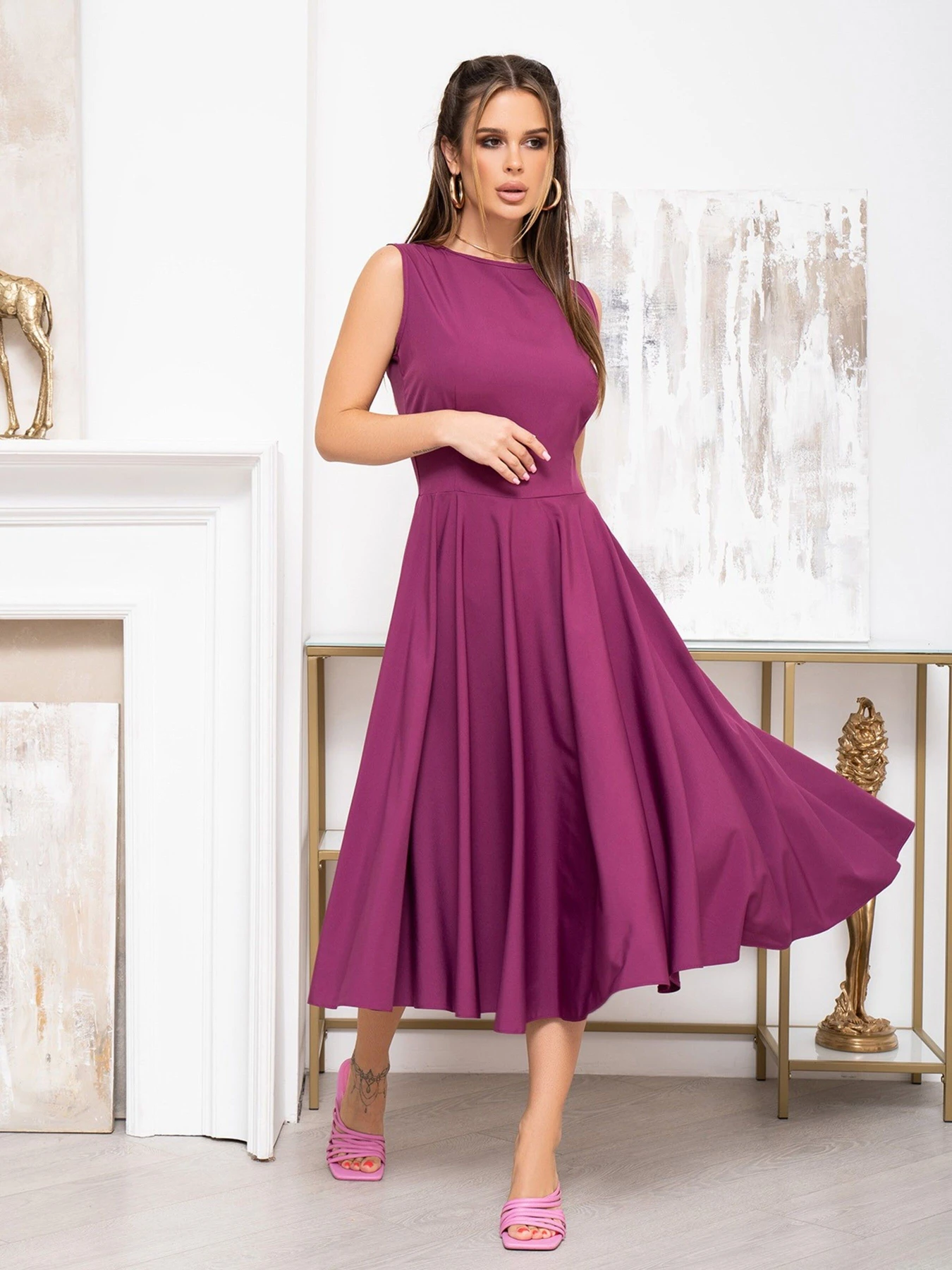 Сукні ISSA Plus модель 13944_purple Сукні ISSA Plus модель 13944_purple Фото