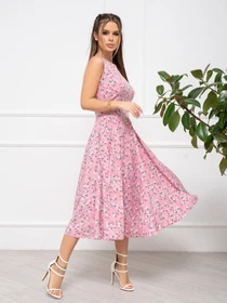 Сукні ISSA Plus модель 13945_pink Фото