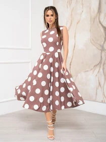 Сукні ISSA Plus модель 13946_brown Фото