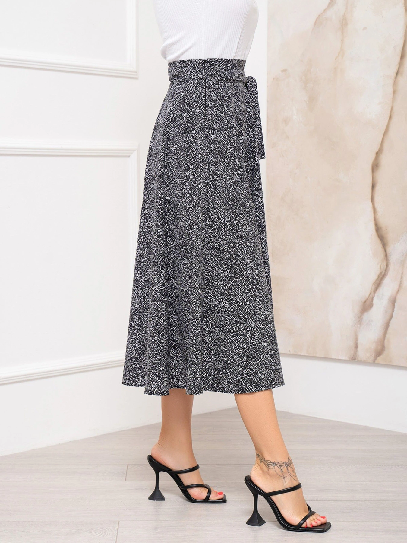 Юбки ISSA Plus модель 13949_black Фото