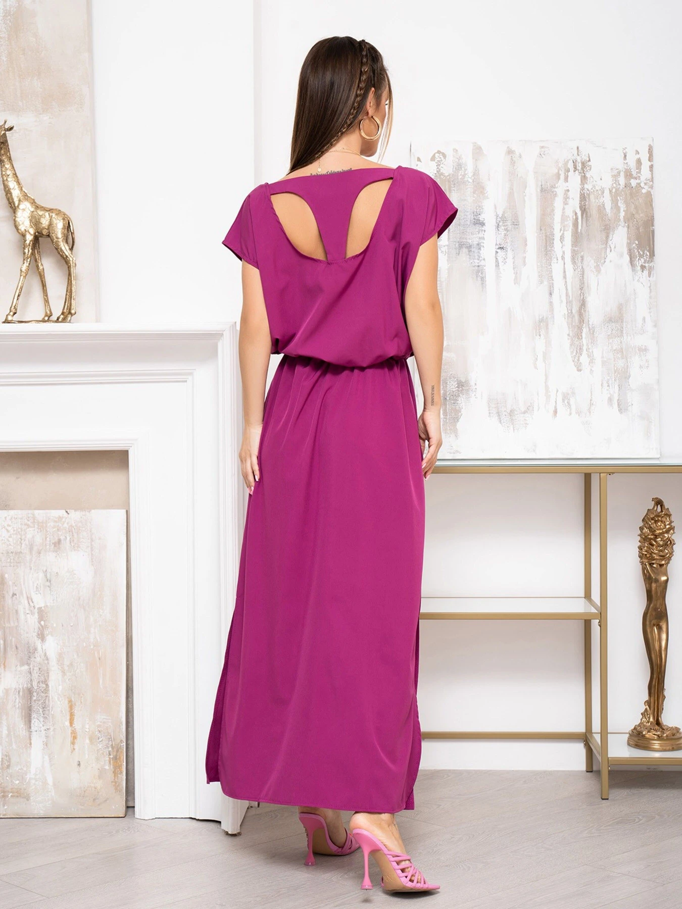 Сукні ISSA Plus модель 13316A_purple Сукні ISSA Plus модель 13316A_purple Фото