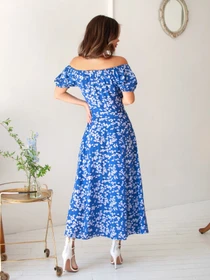 Платья ISSA Plus модель 13860B_blue Фото