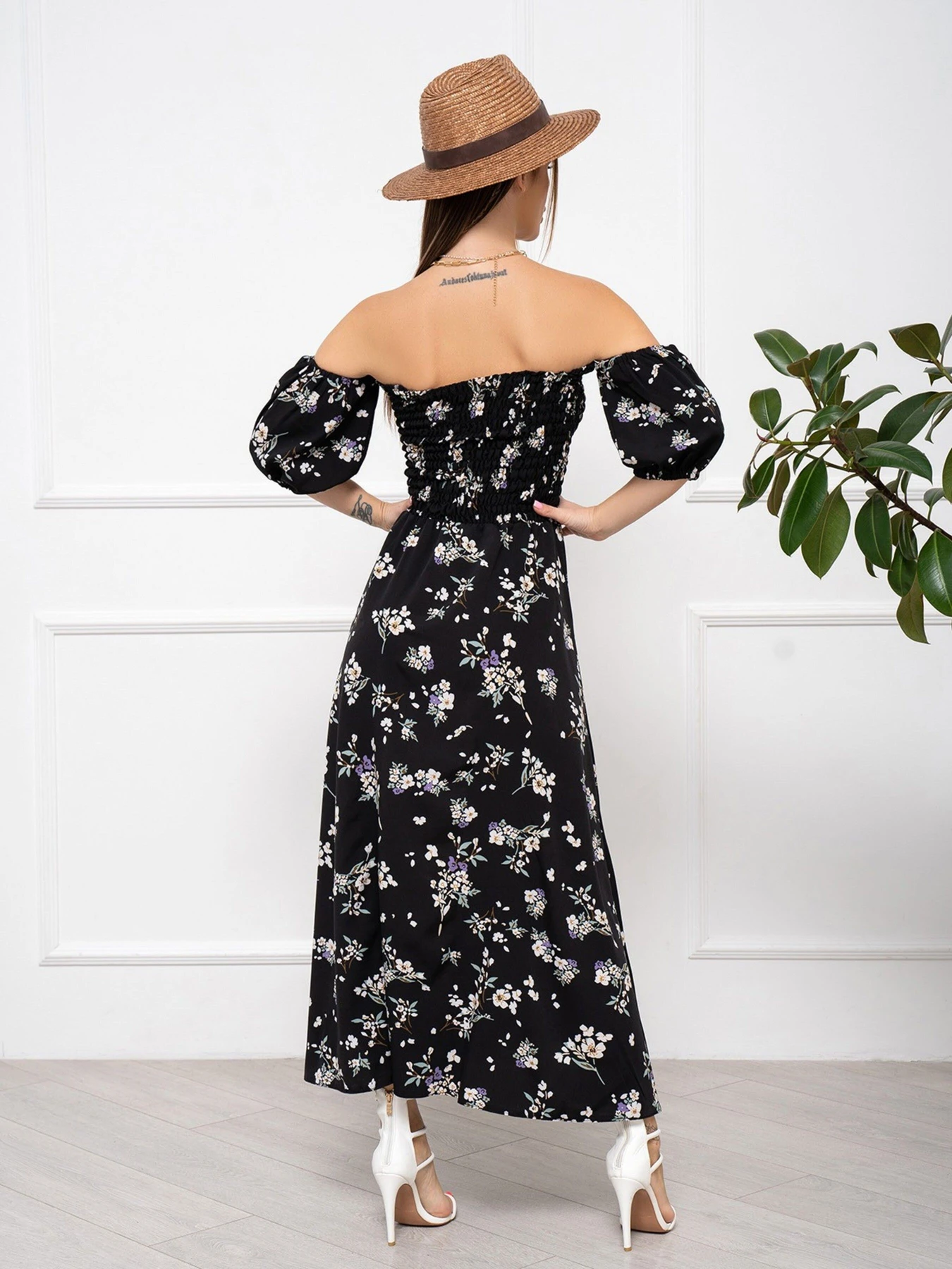 Платья ISSA Plus модель SA-252A_black Фото