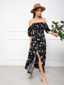 Платья ISSA Plus модель SA-252A_black Фото