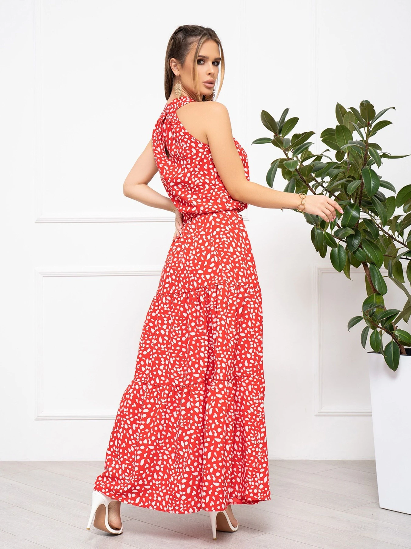 Платья ISSA Plus модель SA-465_red Платья ISSA Plus модель SA-465_red Фото