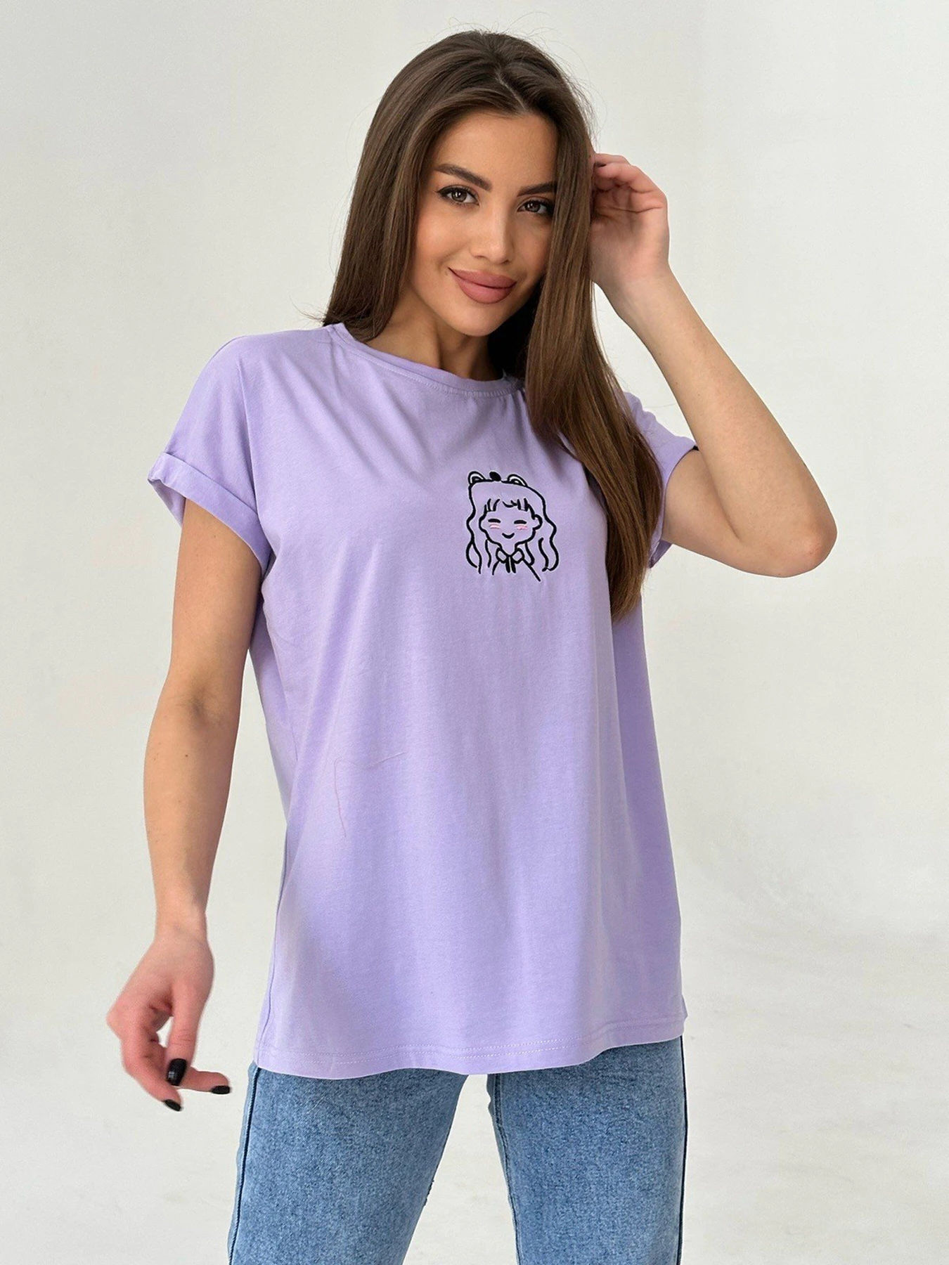 Футболки и поло ISSA Plus модель WN20-447_lilac Фото